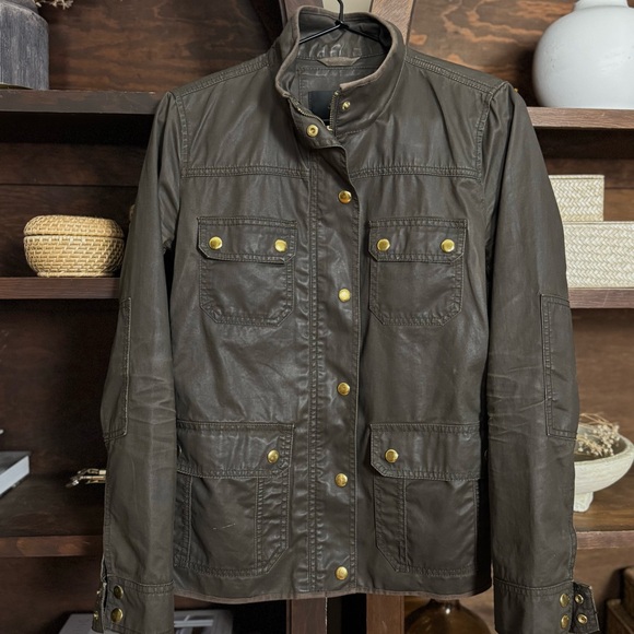 J.Crew Downtown Field Jacket in Mossy Brown Size S - Picture 2 of 6
